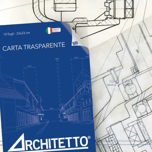 Architetto Blocco carta lucida trasparente 80 g 10 fogli