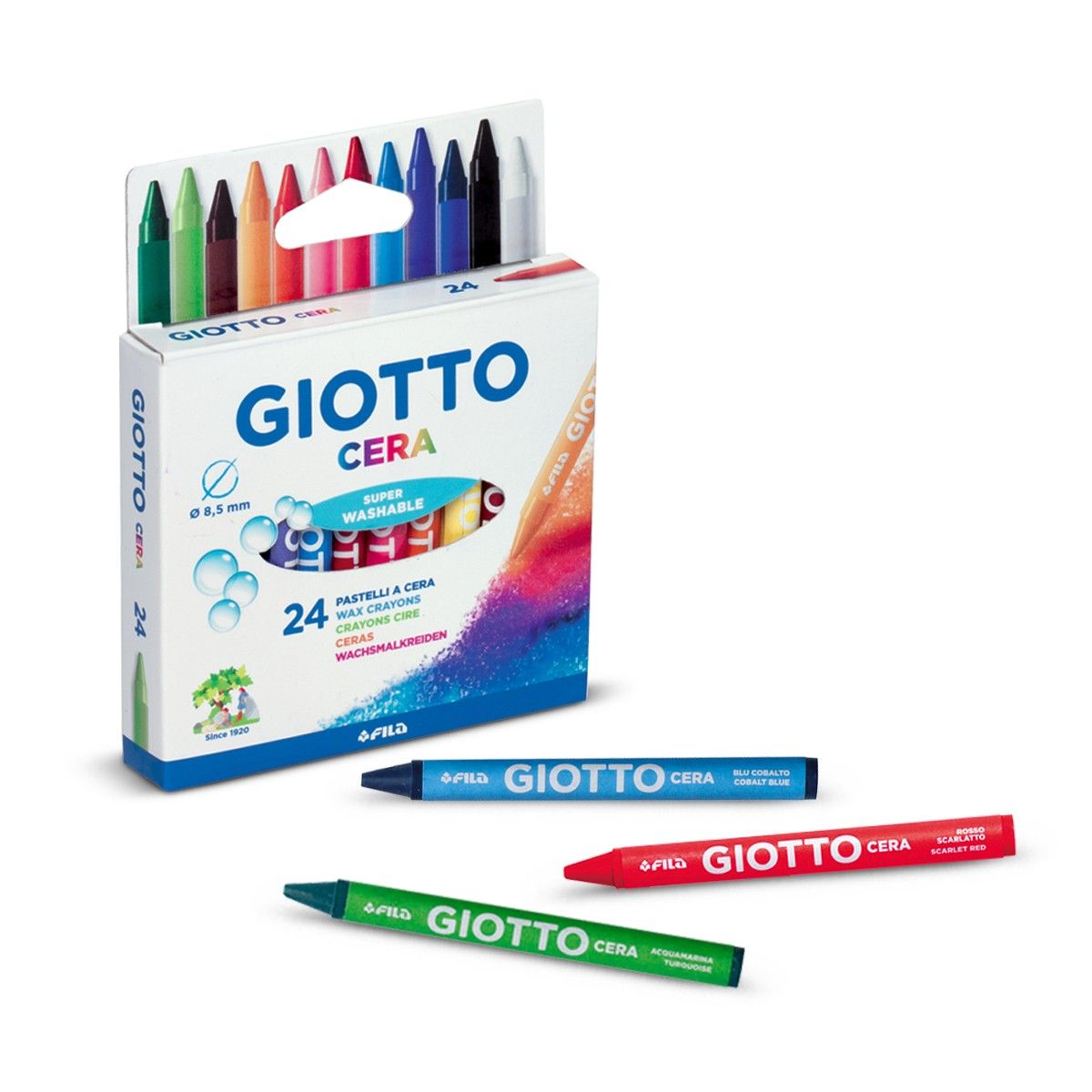 Giotto Cera pastelli a cera 24 colori