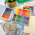 Tinta Unita Pastelli ad olio 12 colori in scatola di metallo