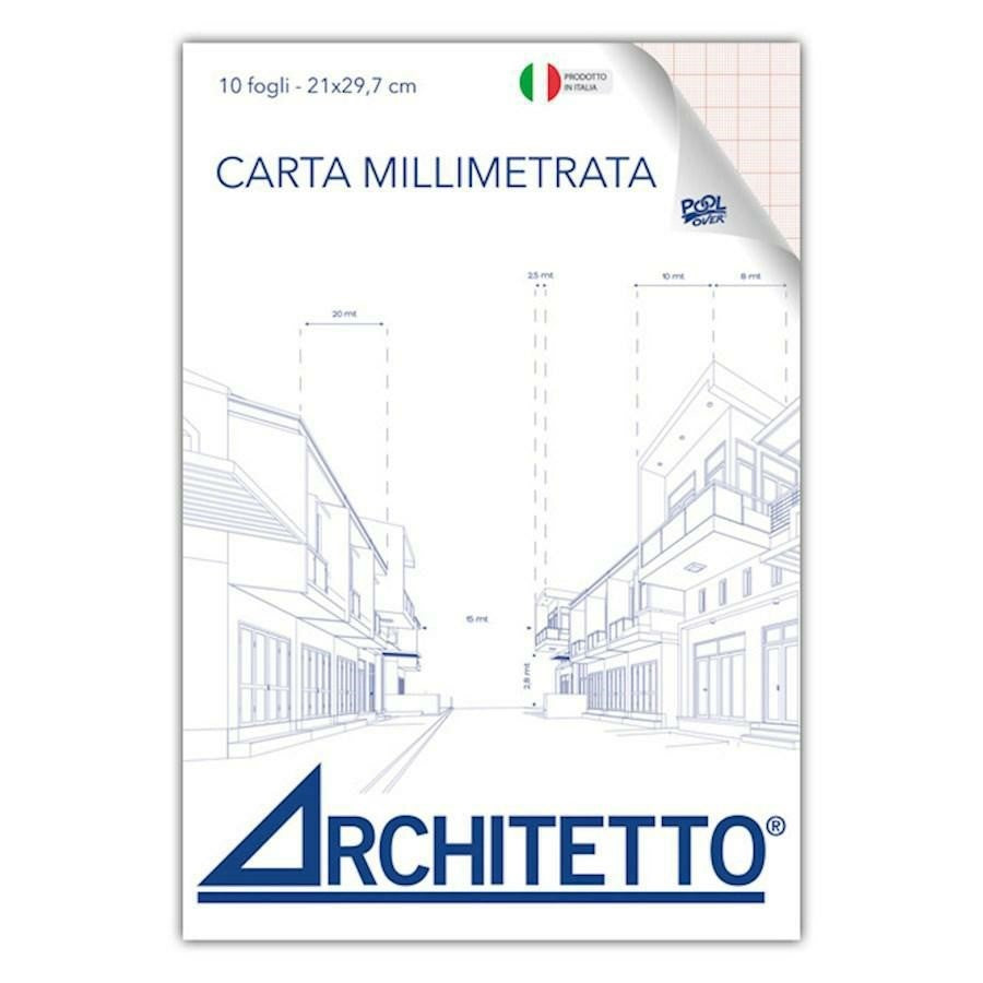 Blocco carta millimetrata Architetto