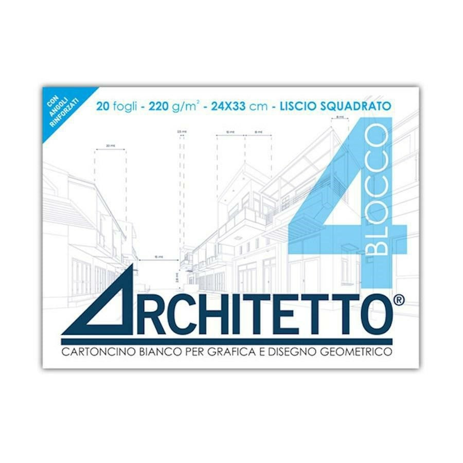 Blocco disegno F4 squadrato Architetto