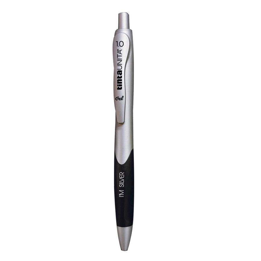 Penna gel argento Tinta Unita