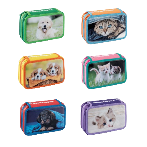 Favorit astuccio 3 zip Sweet Puppies