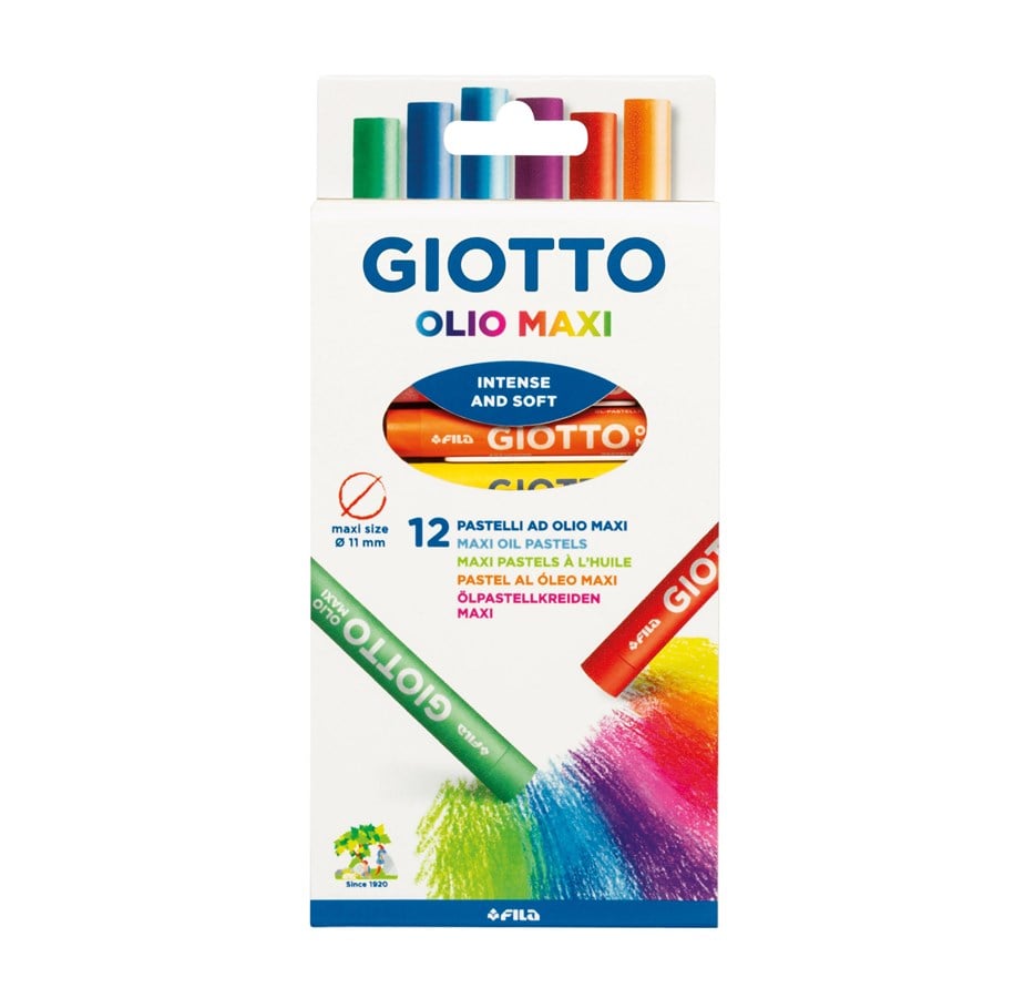 Giotto Olio Maxi pastelli a olio 12 colori